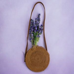 Ata Original Rattan Crossbody Purse